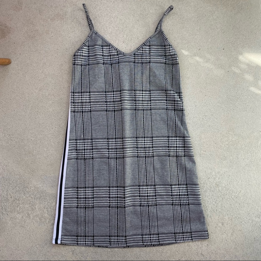 Tweed Racing Stripe Dress